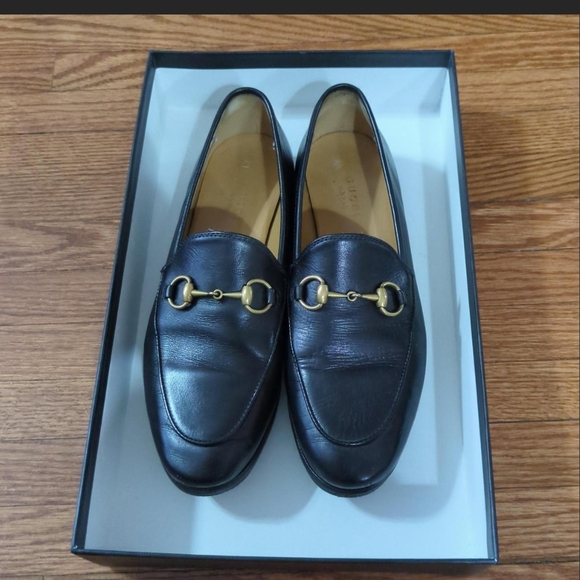 Women's Black Leather Loafers